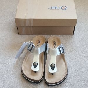 JBU Laura Too Silver Flip Flop